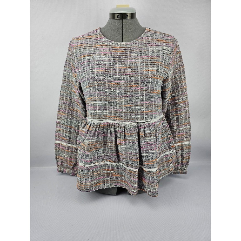 THML Peplum Long Sleeve Top M